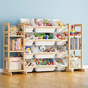 DAFIFY Toy Storage Organizer With Six Shelves And Bins