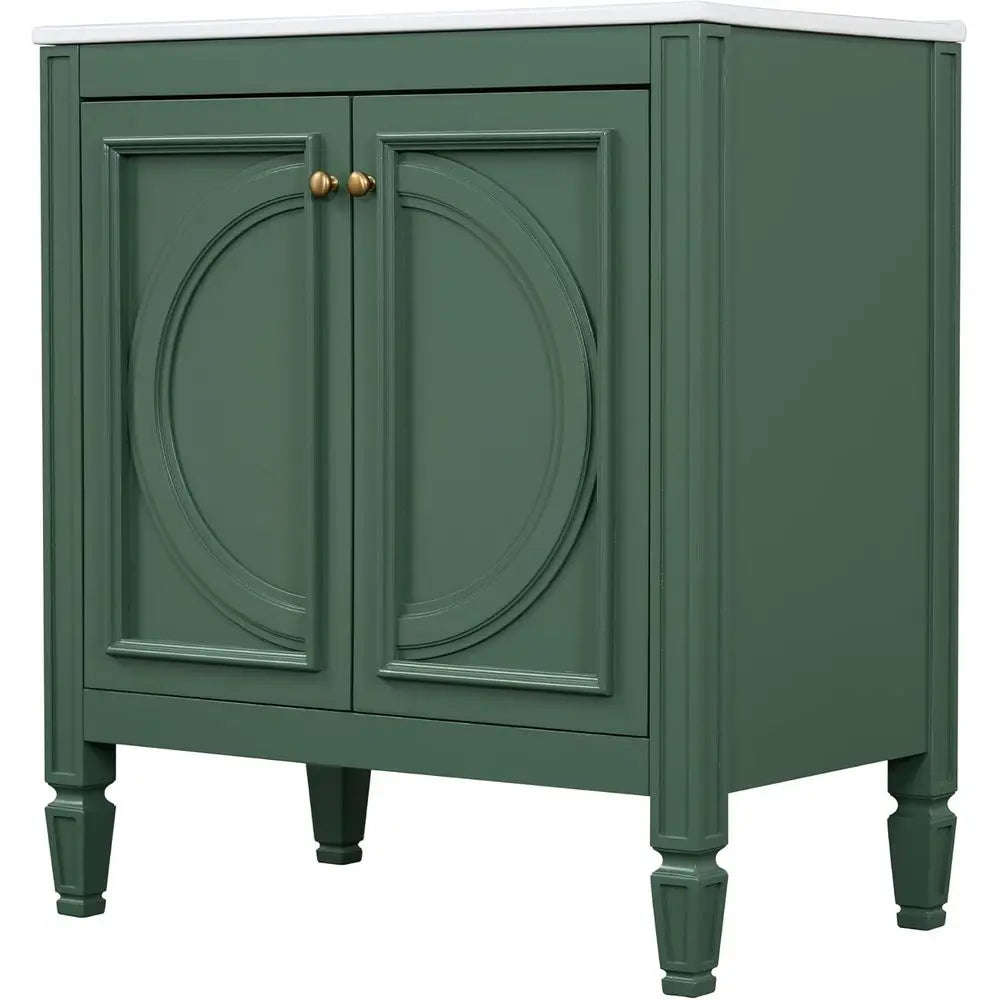 Vintage Style Bathroom Vanity With Undermount Ceramic Sink
