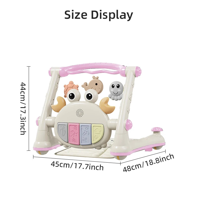 Ubravoo Four In One Baby Walker Toy Piano Table Rack Bundle