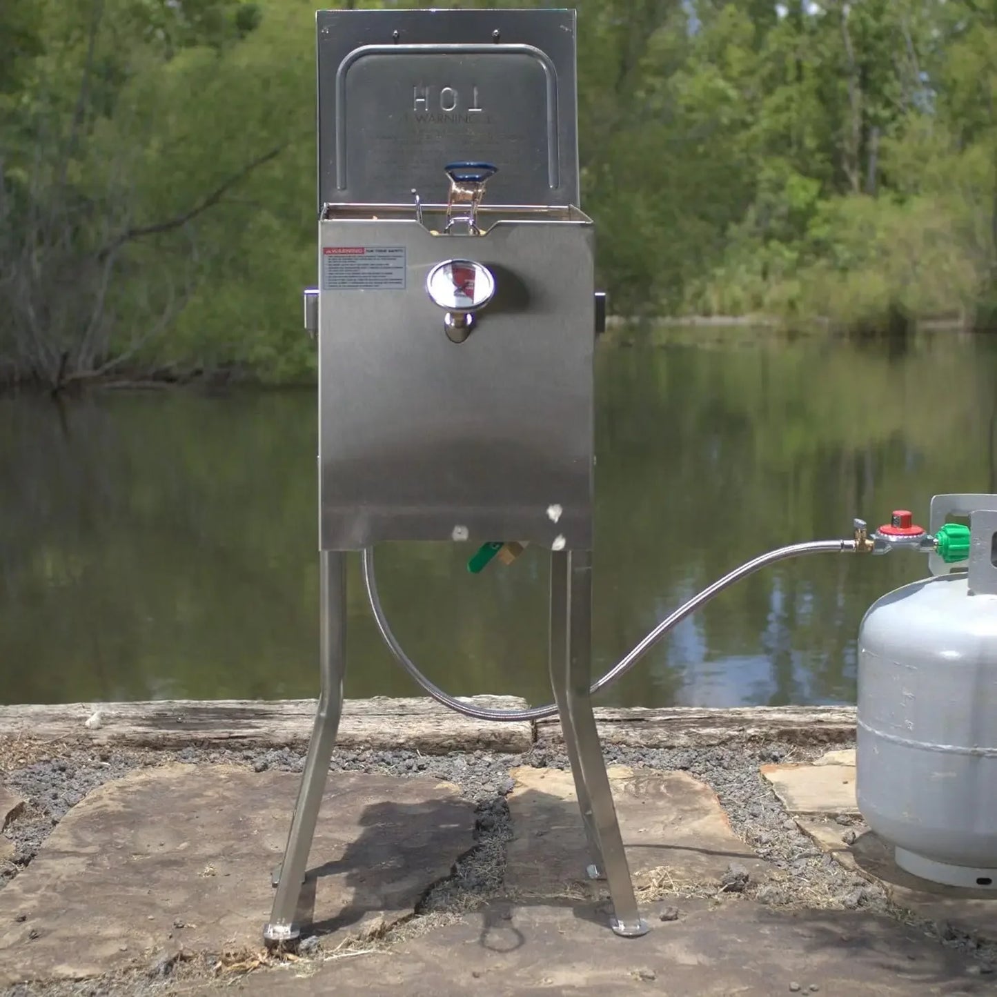 Bayou Classic Stainless Fryer Freestanding Or Table Top