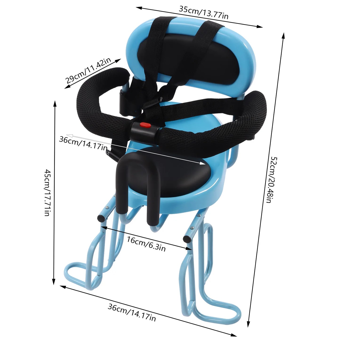 Devine In Out Rear Mounted Child Bike Seat Backrest