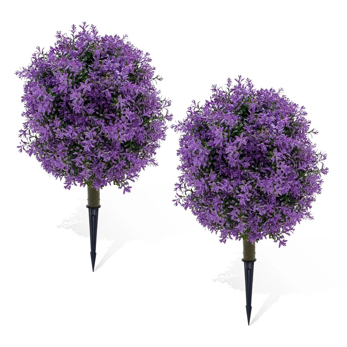 Himis 2 Pack Artificial Boxwood Topiary Ball Bush