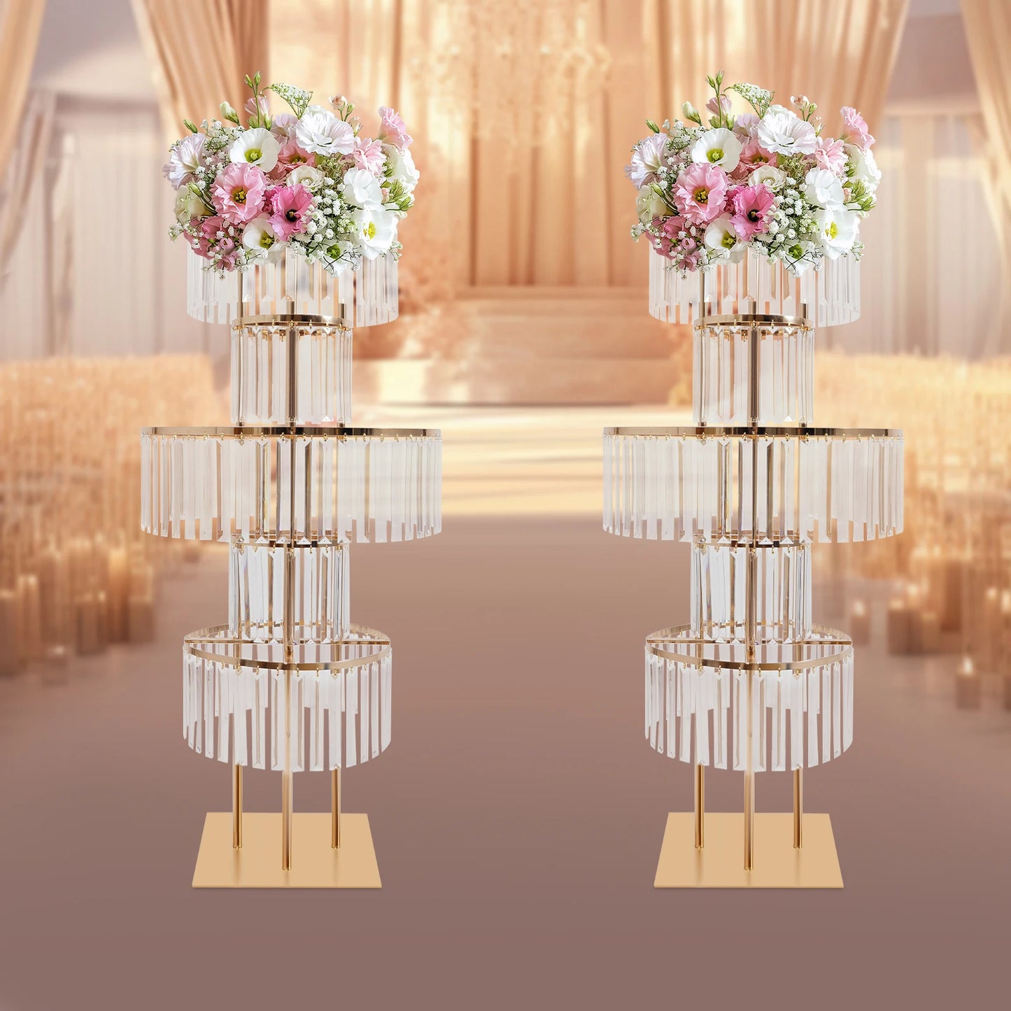 Sichuan Crystal Flower Stand Five-Tier Centerpieces