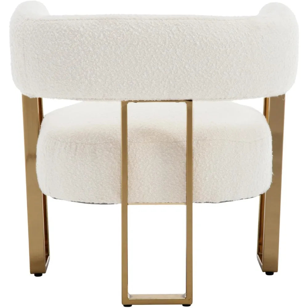 Dafify Modern Boucle Accent Chair Barrel Back Upholstered