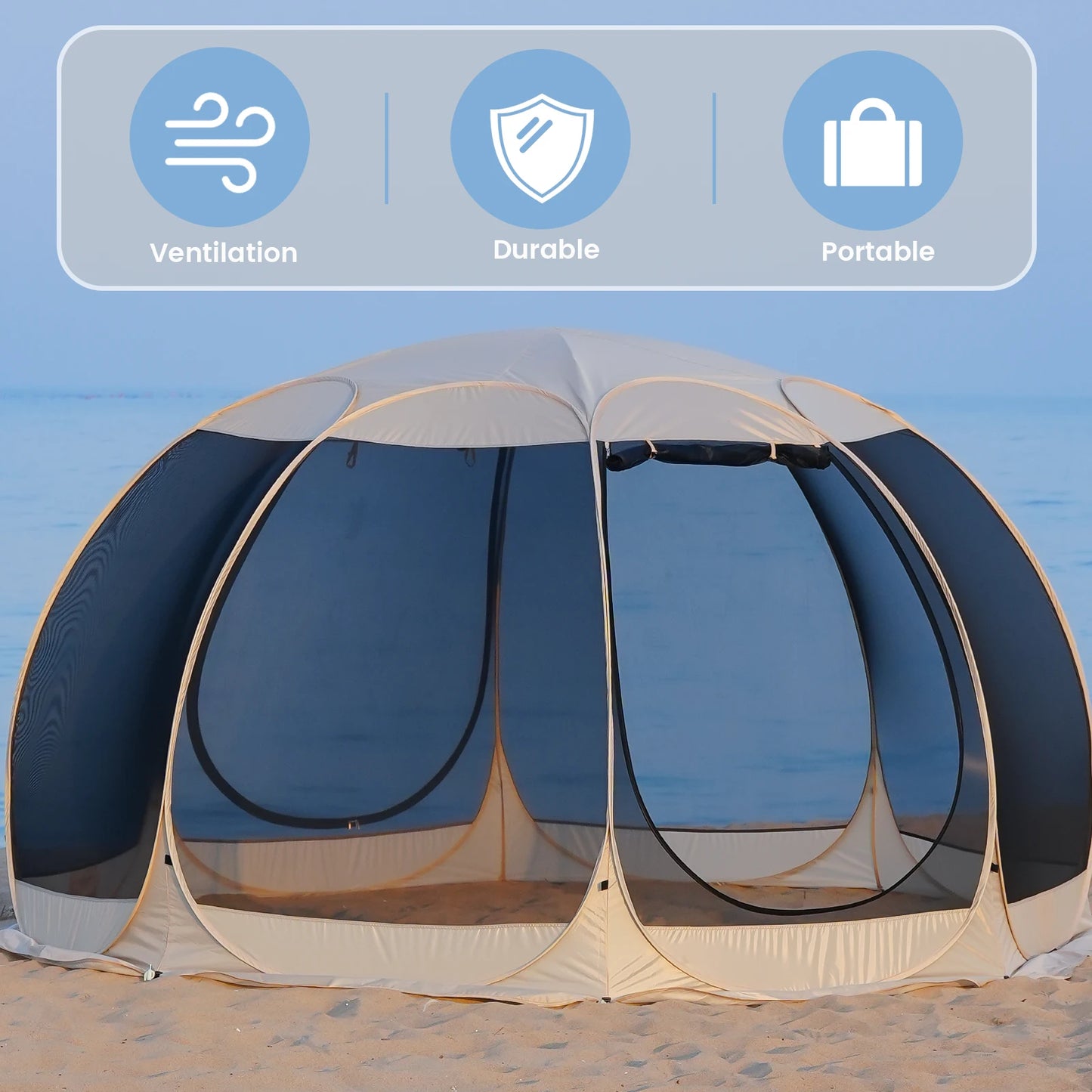 Pakicetus Instant Pop Up Screen Tent Mosquito Proof Outdoor