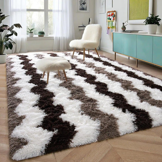 Soft Shaggy Plush Area Rugs for Home Decor
