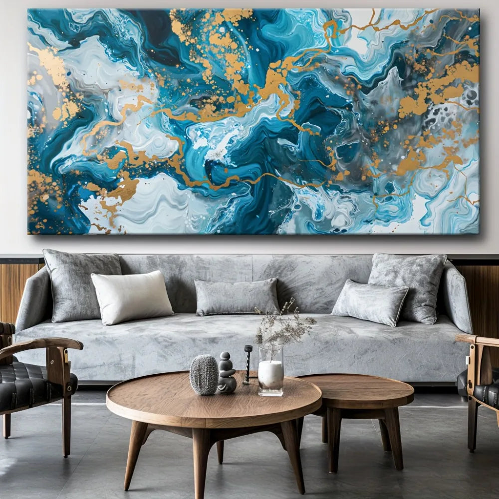 Abstract Canvas Art Print For Modern Living Room Decor