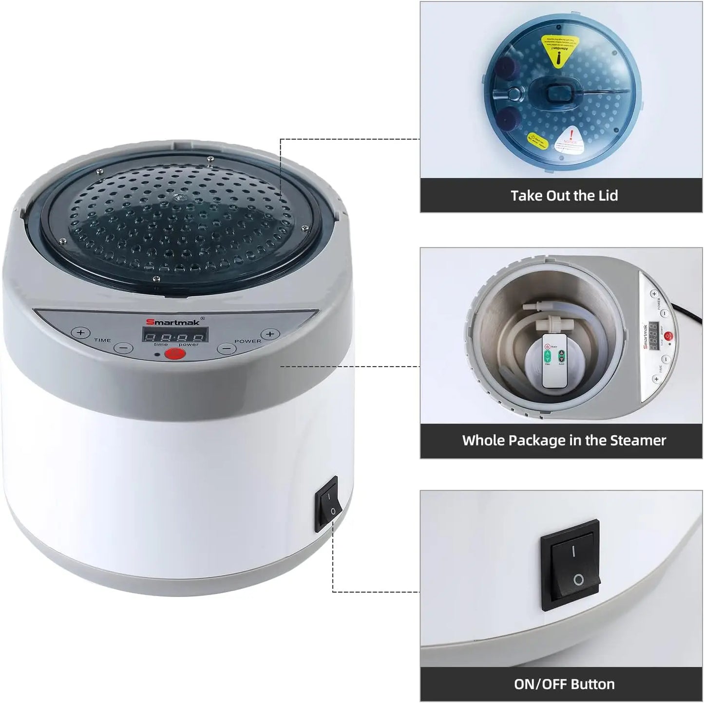 Smartmak Sauna Steamer Portable Steam Generator With Herbal Box