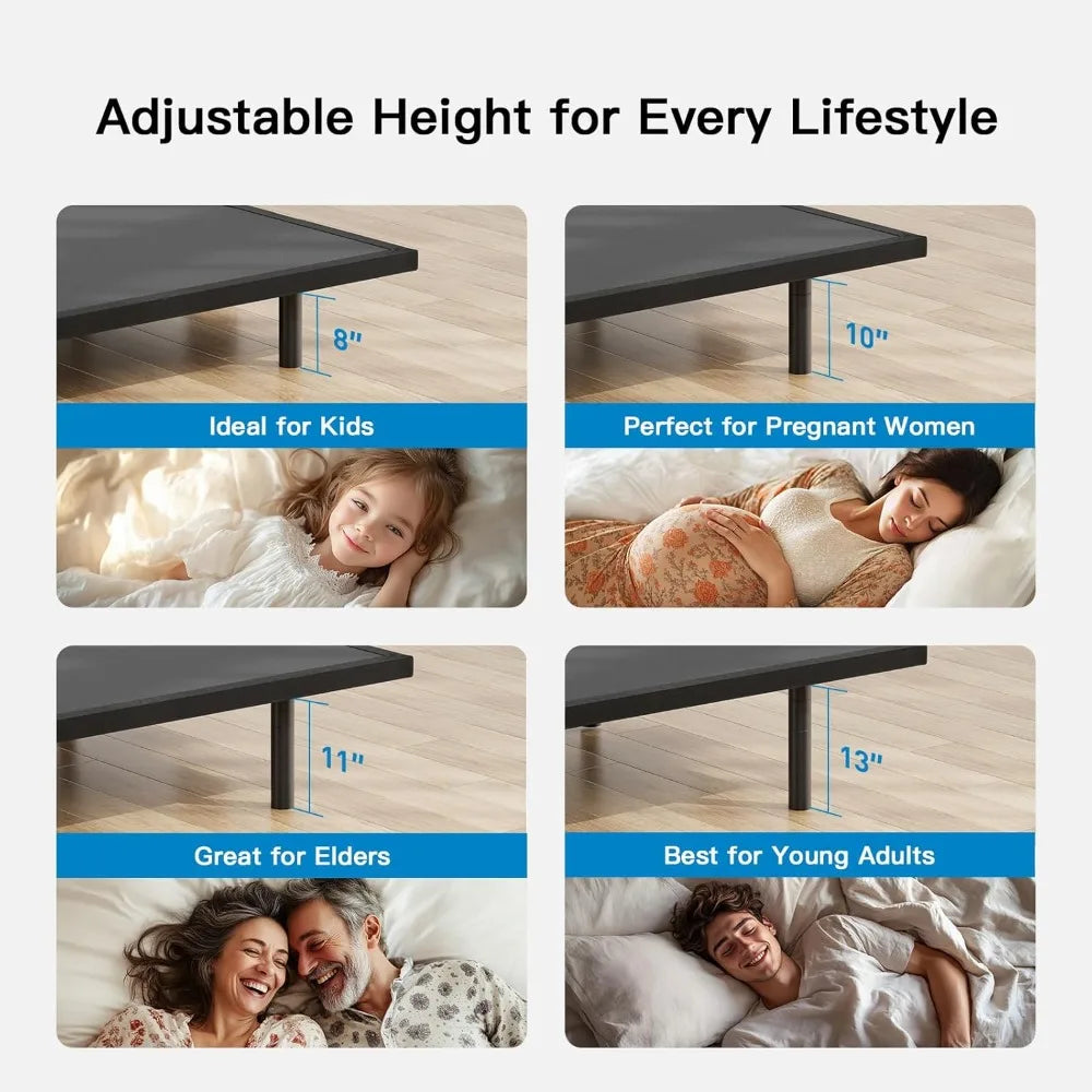 Pipishell Adjustable Bed Frame with Massage and USB Ports