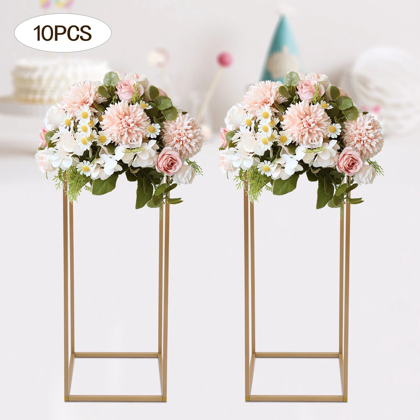 Flower Stand Metal Wedding Column Vases For Events