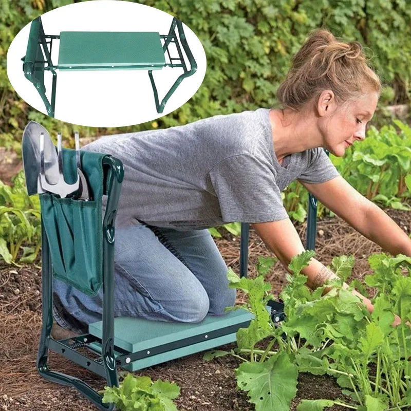 Garden Kneeling Stool Folding Chair For Gardening Metal