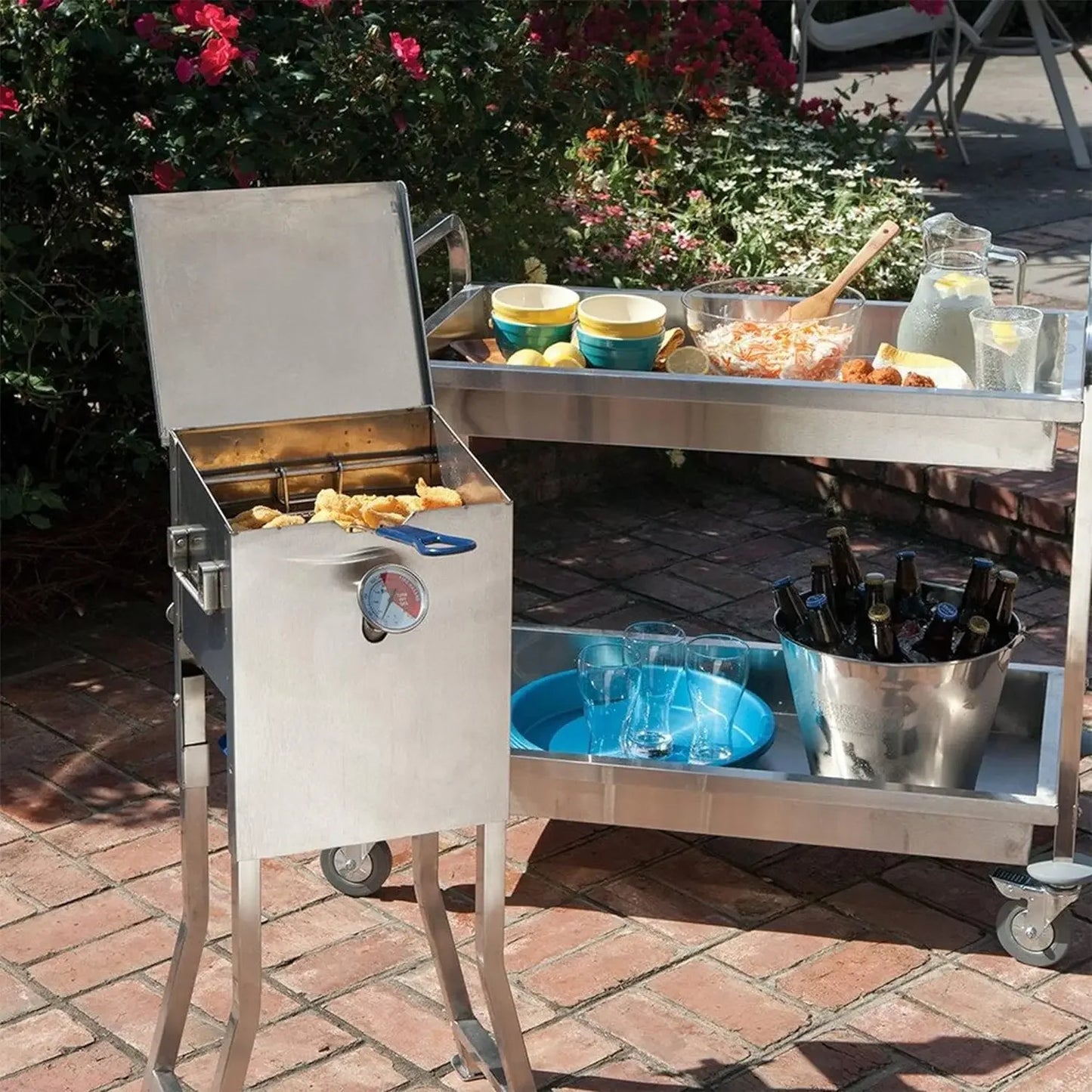 Bayou Classic Stainless Fryer Freestanding Or Table Top