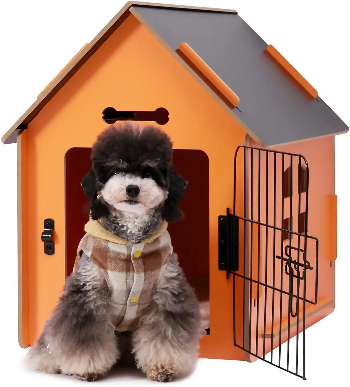 Cozy Wooden Indoor Dog House for Small Dogs and Cats Perfect Pet Bed