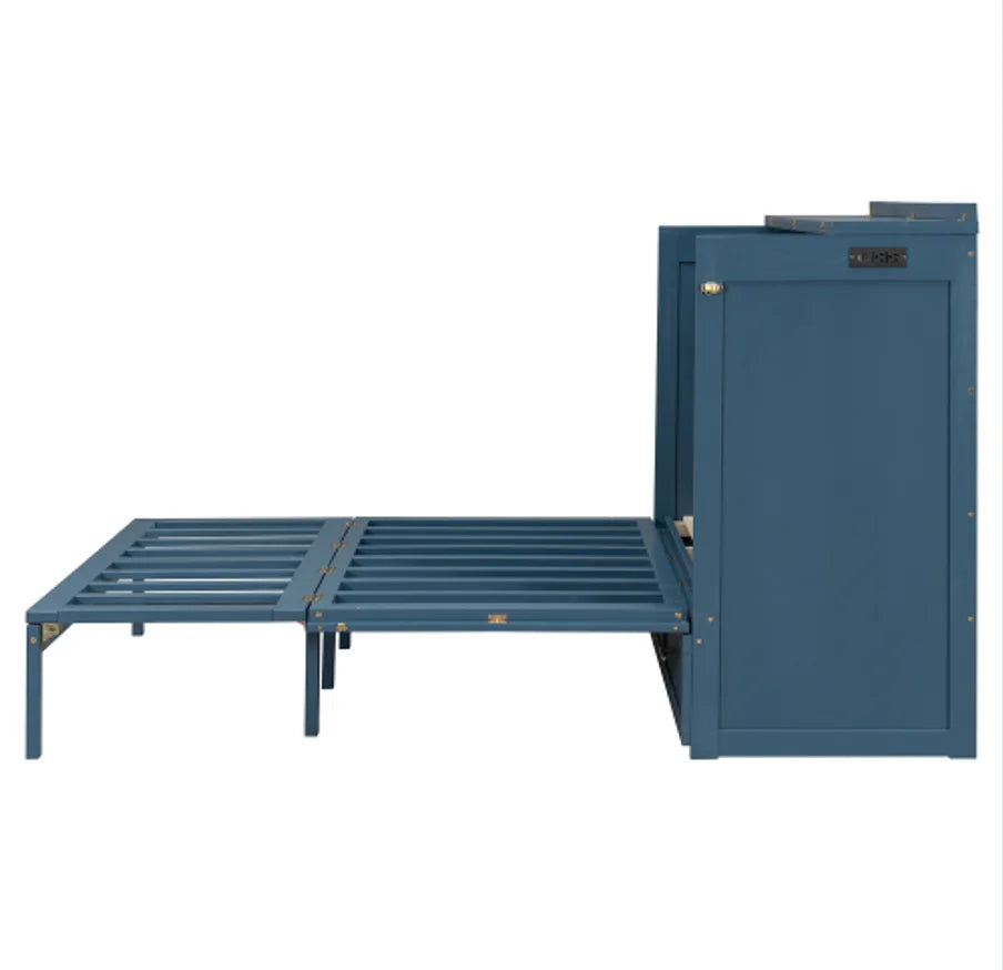 Murphy Bed Folding Wall Bed With BuiltInDrawer Usb Ports