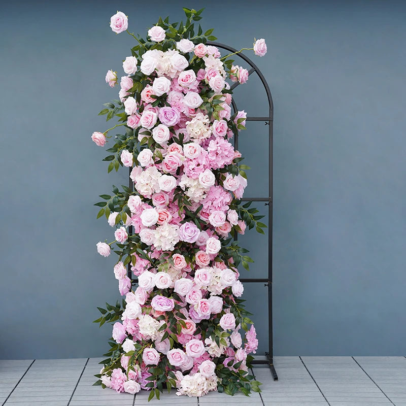 Angela Flower Silk Wedding Backdrop Arch Floral Arrangement