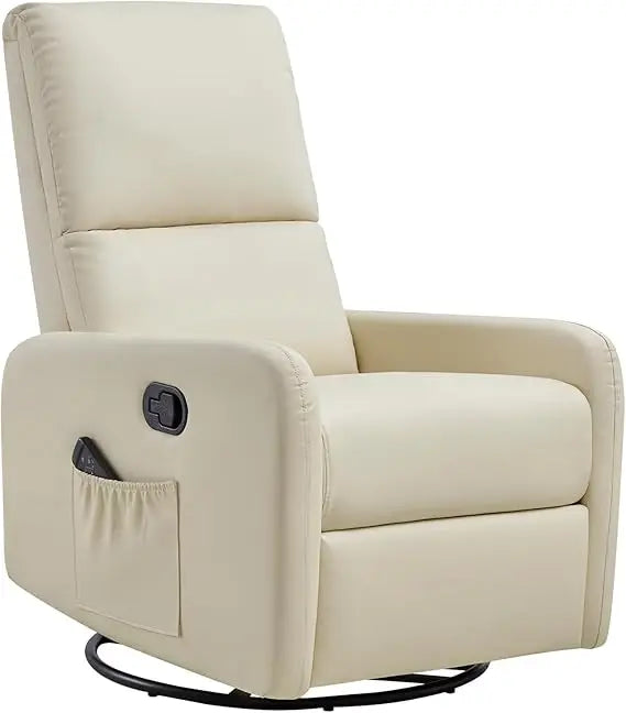 Swivel Glider Rocking Recliner Chair with Massage for Nursery and Living Room