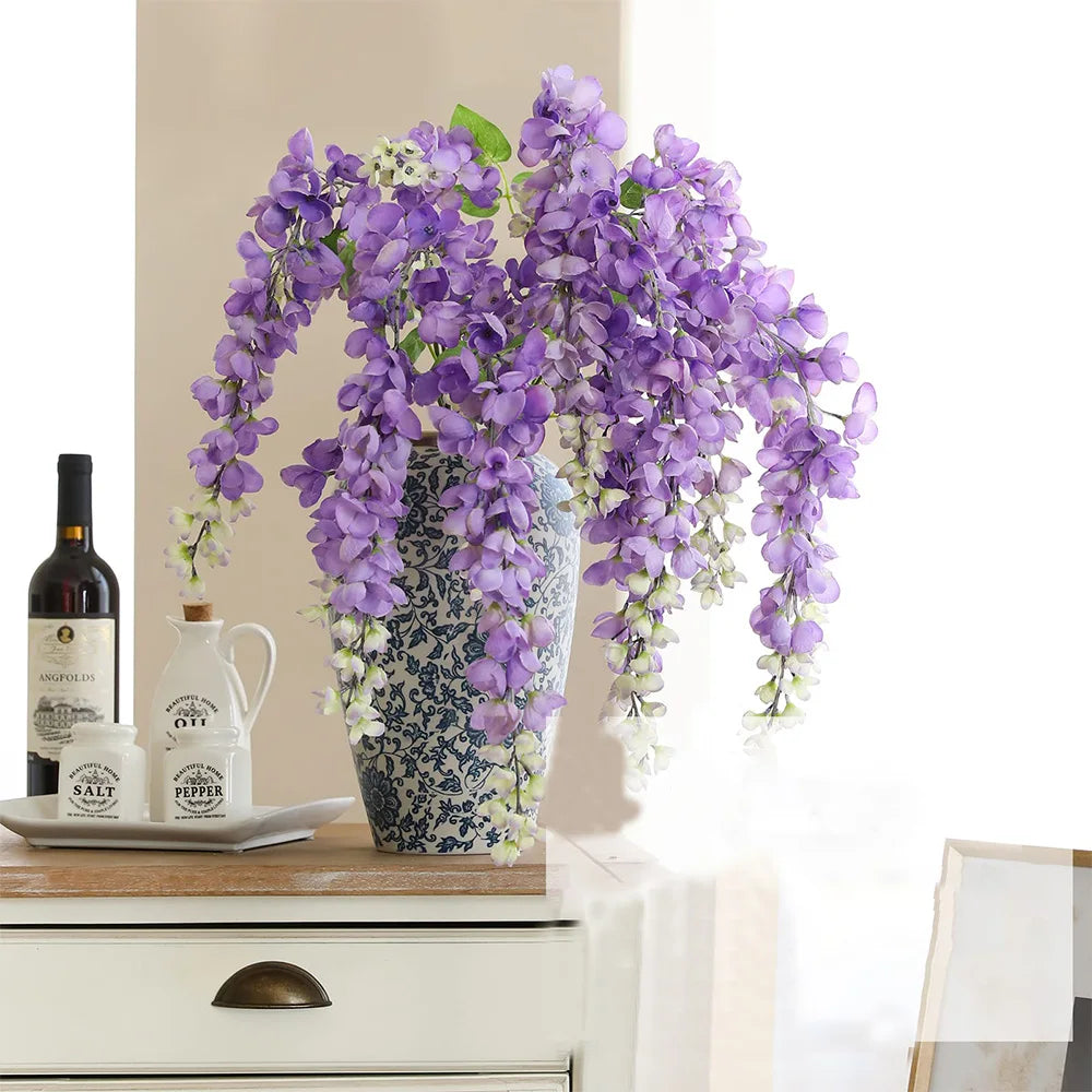 CHENAO CN Giant Wisteria Artificial Flowers Hanging Garland