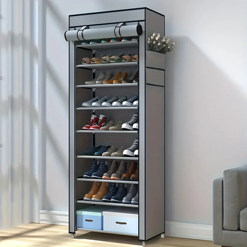 General Use Shoe Rack Holds 18 To 22 Pairs Space Saving