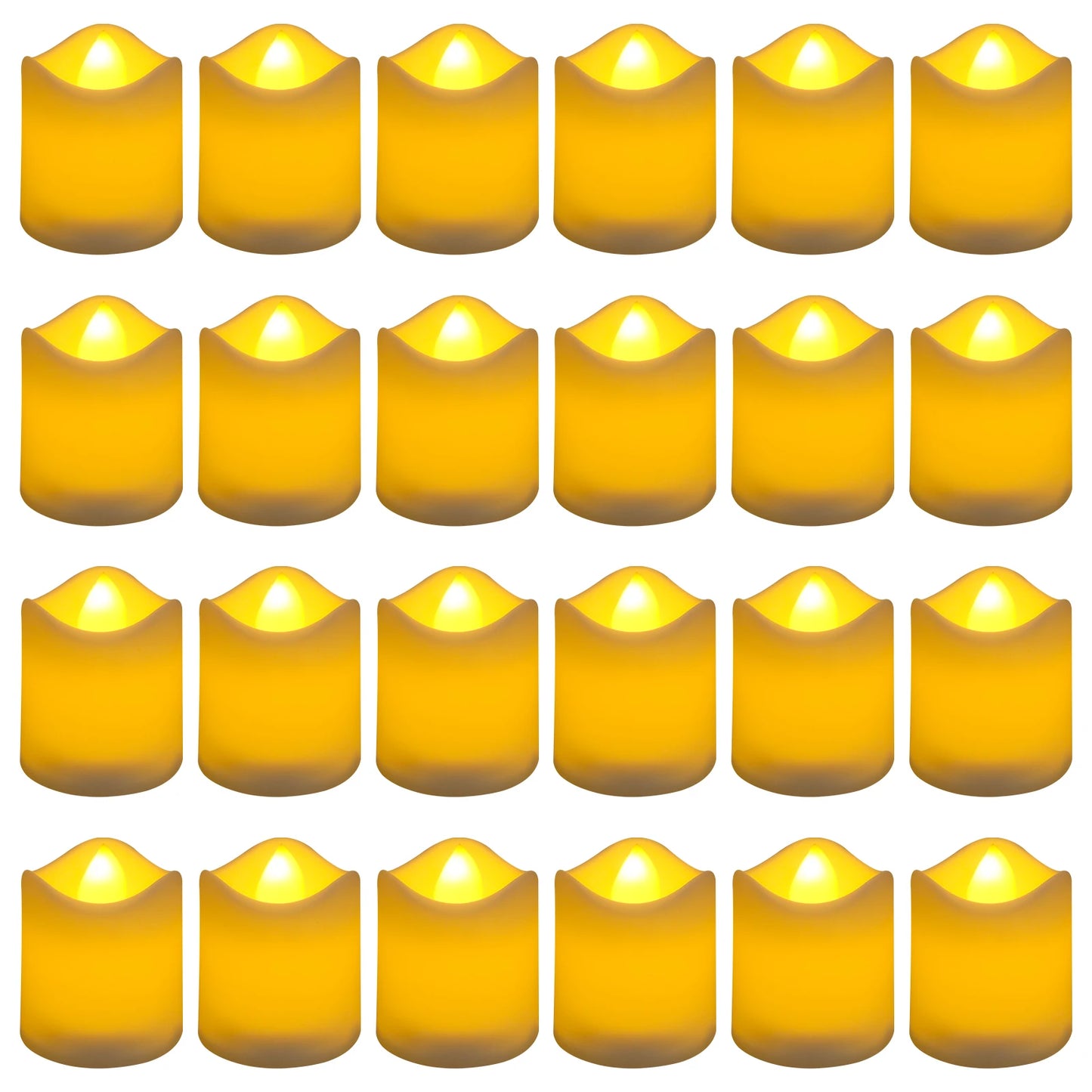 Feature Flameless LED Tealight Candles 12 Or 24 Pack