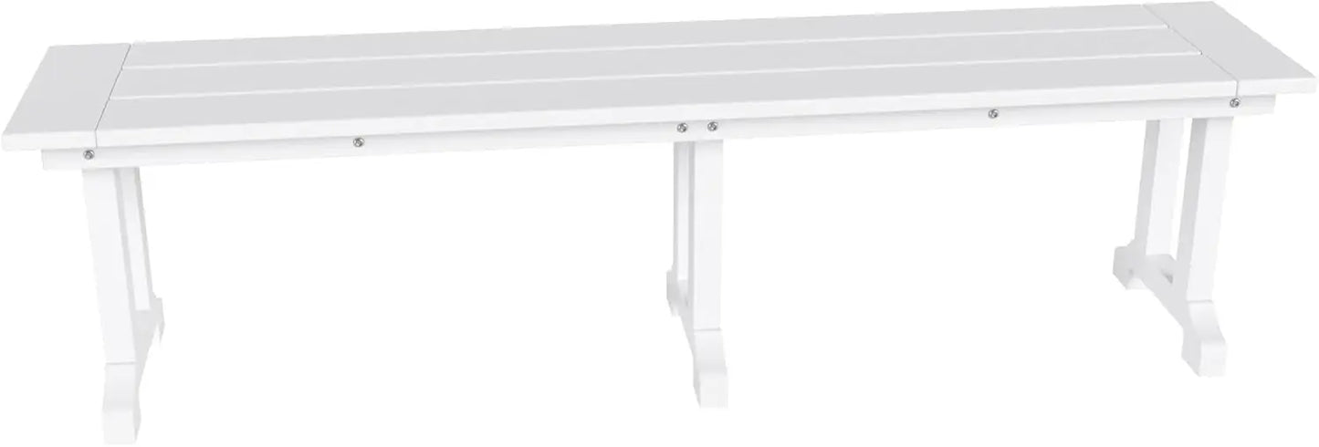 Hign-concerned All Weather Poly Lumber Garden Bench Trestle