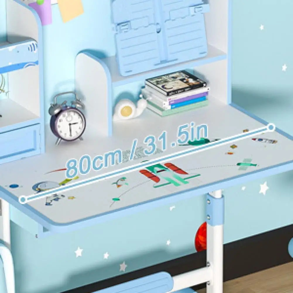 Height Adjustable Kids Study Desk Chair Set Ergonomic