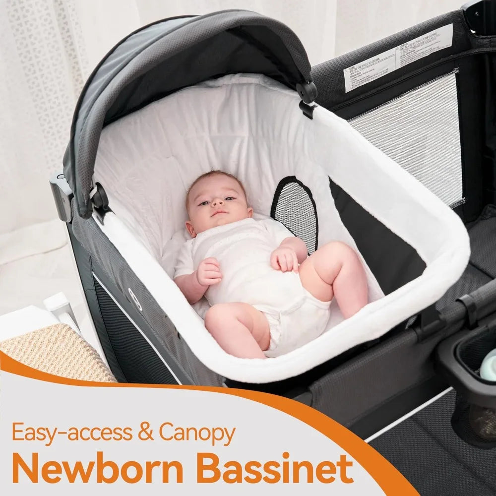 High Concerned 4 in 1 Portable Baby Crib Center