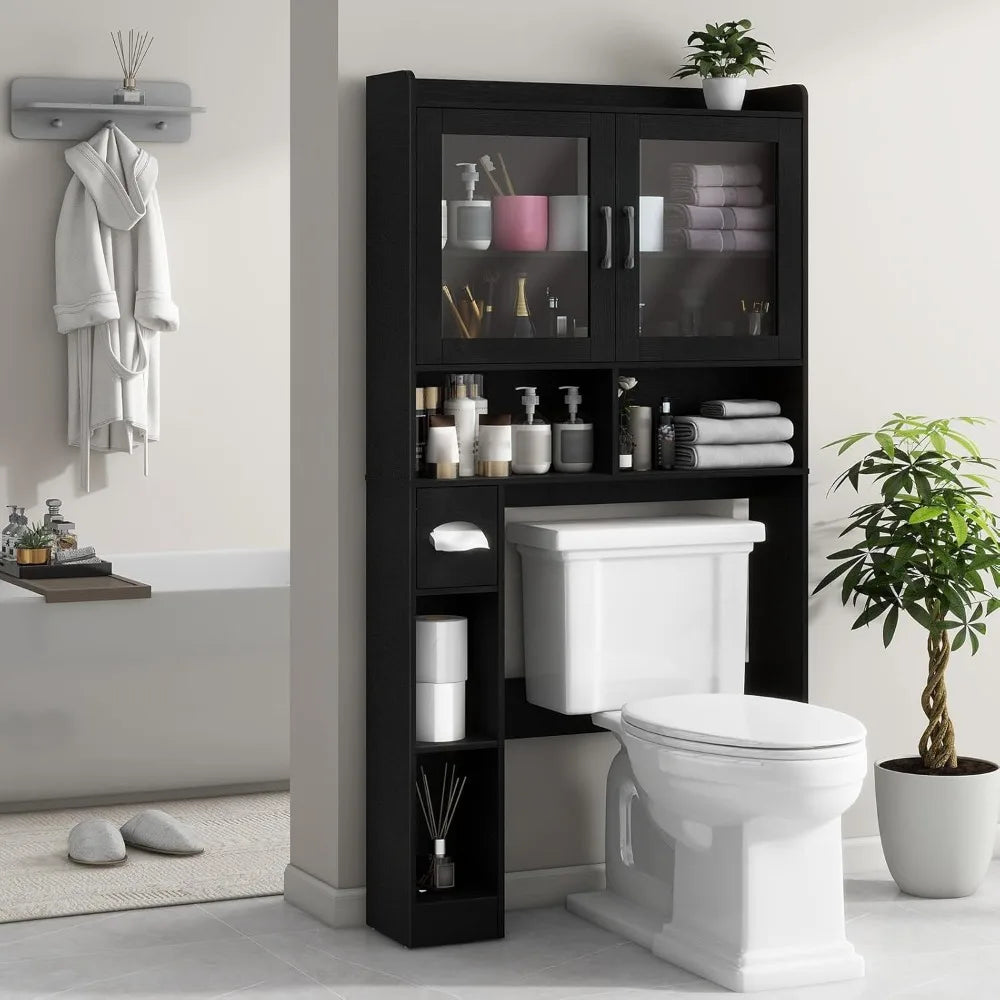 Farmhouse Style Over Toilet Storage Cabinet