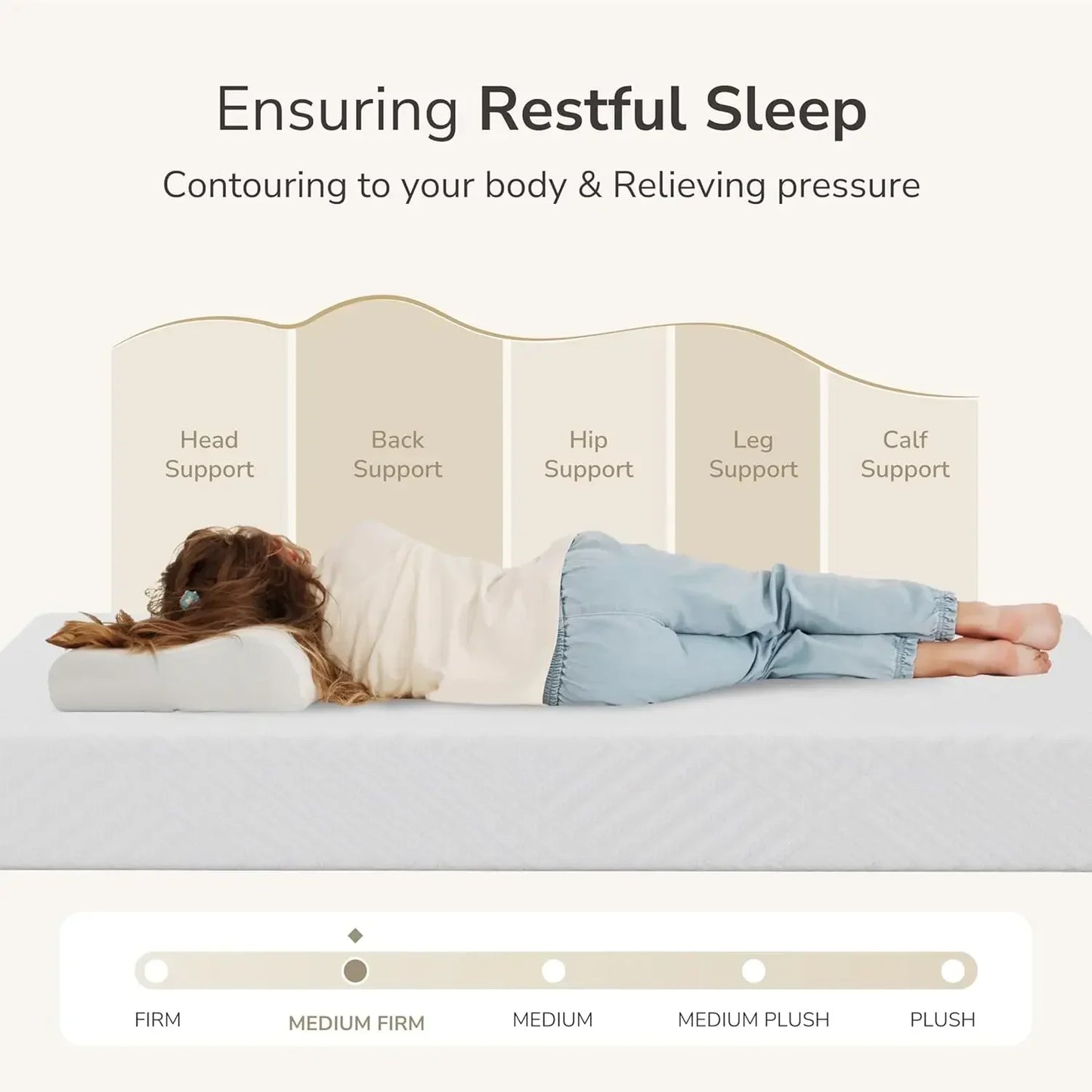 Memory Foam Mattress In A Box Medium Firm Made In USA