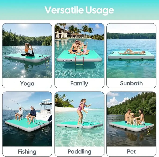 Chimei Toy Inflatable Floating Dock Air Deck Platform