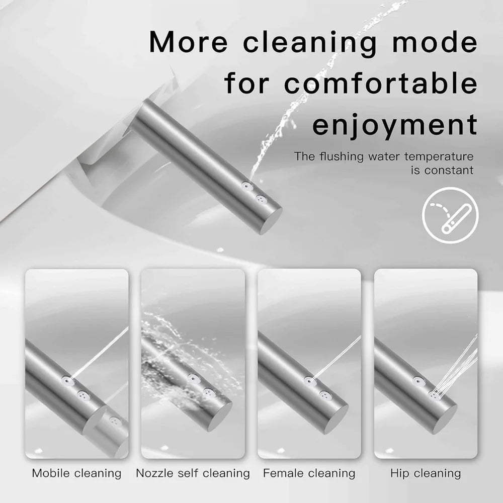 Smart One Piece Bidet Toilet with Warm Water Sprayer and Foot Sensor Operation