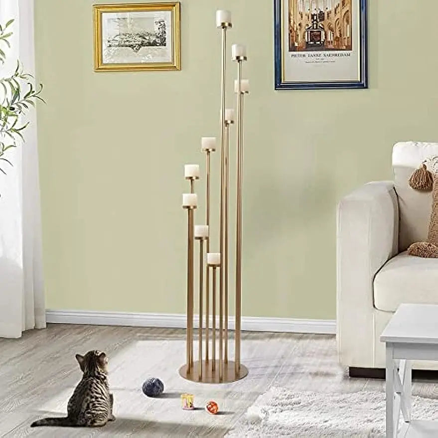 Pillar Candle Holder Candelabra for Wedding Table Centerpieces Home Decor