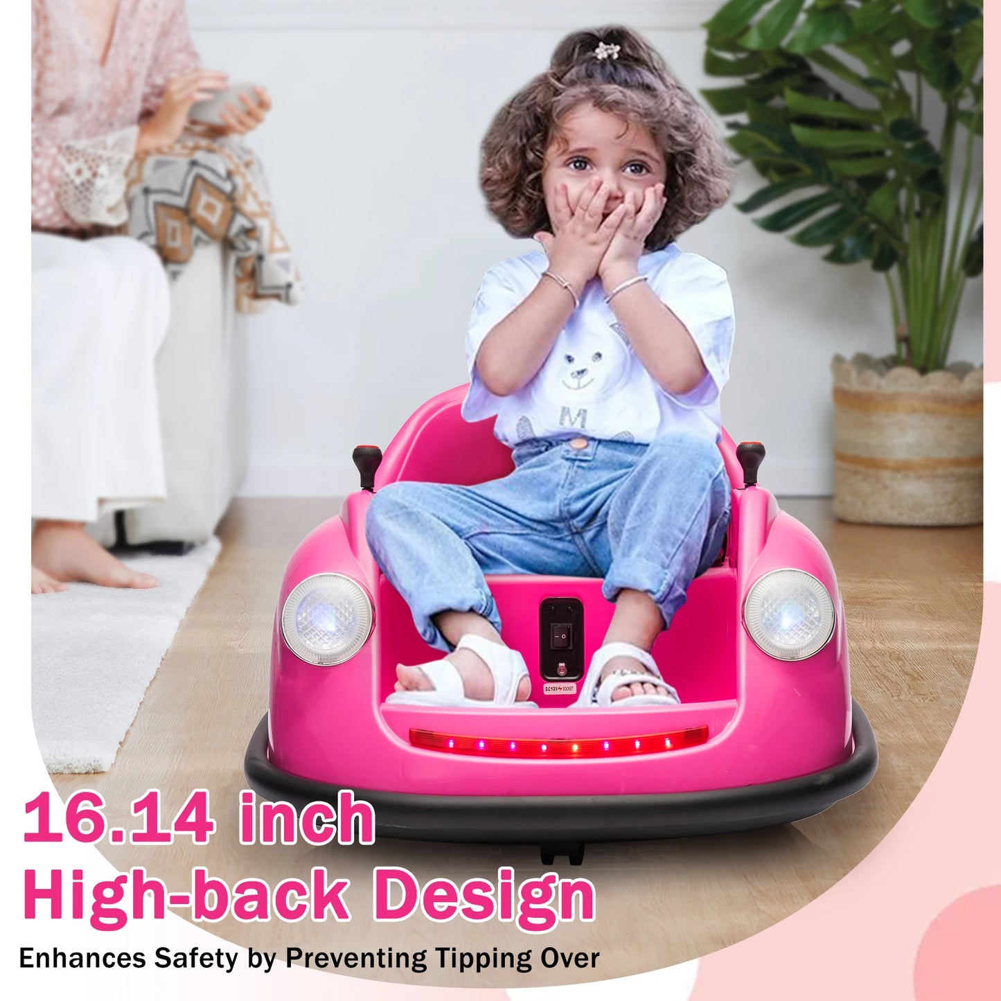 HobbyLane Bumper Cars For Toddlers Ride On 12V Remote