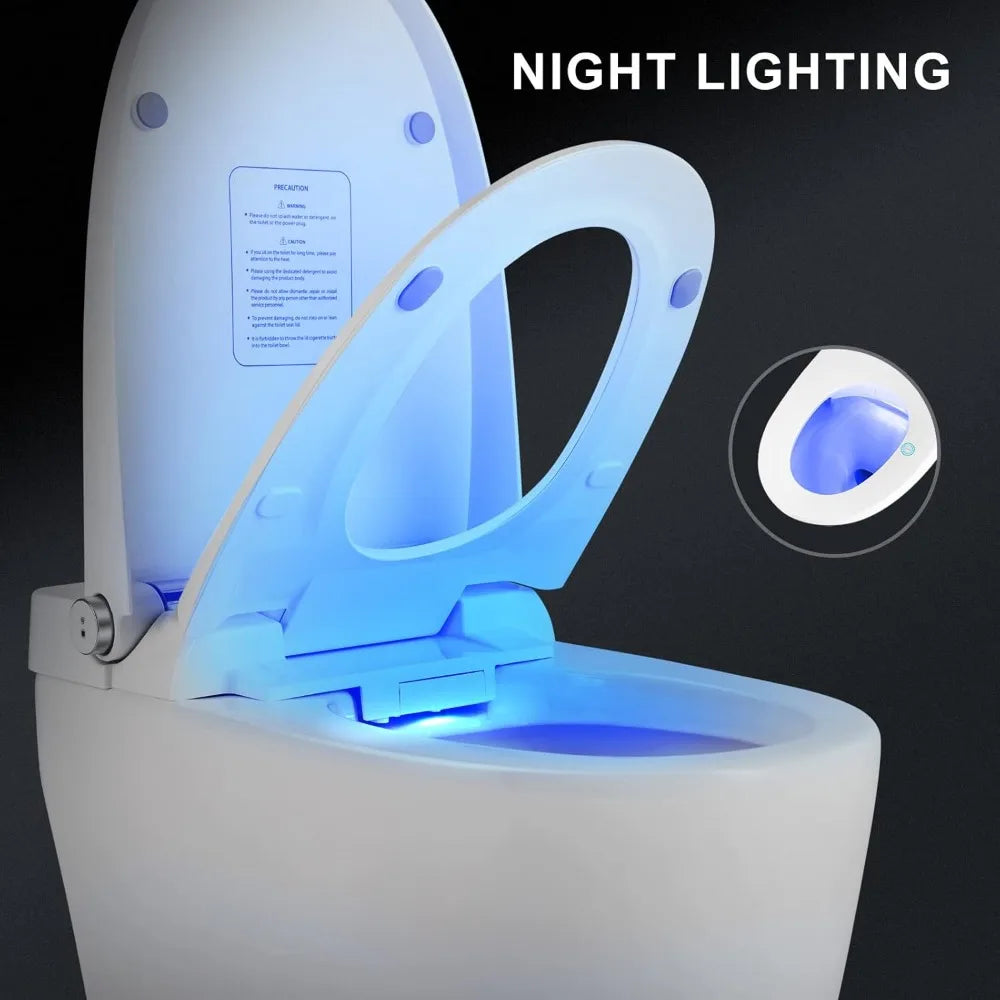 Cosvalve Heated Smart Toilet with Automatic Flush and Foot Sensor Technology