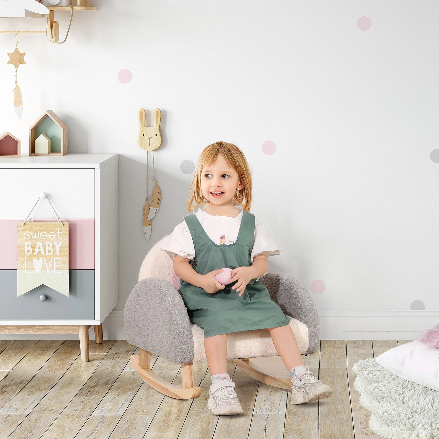 Filling Rocking Toddler Sofa Chair for Nursery Playroom