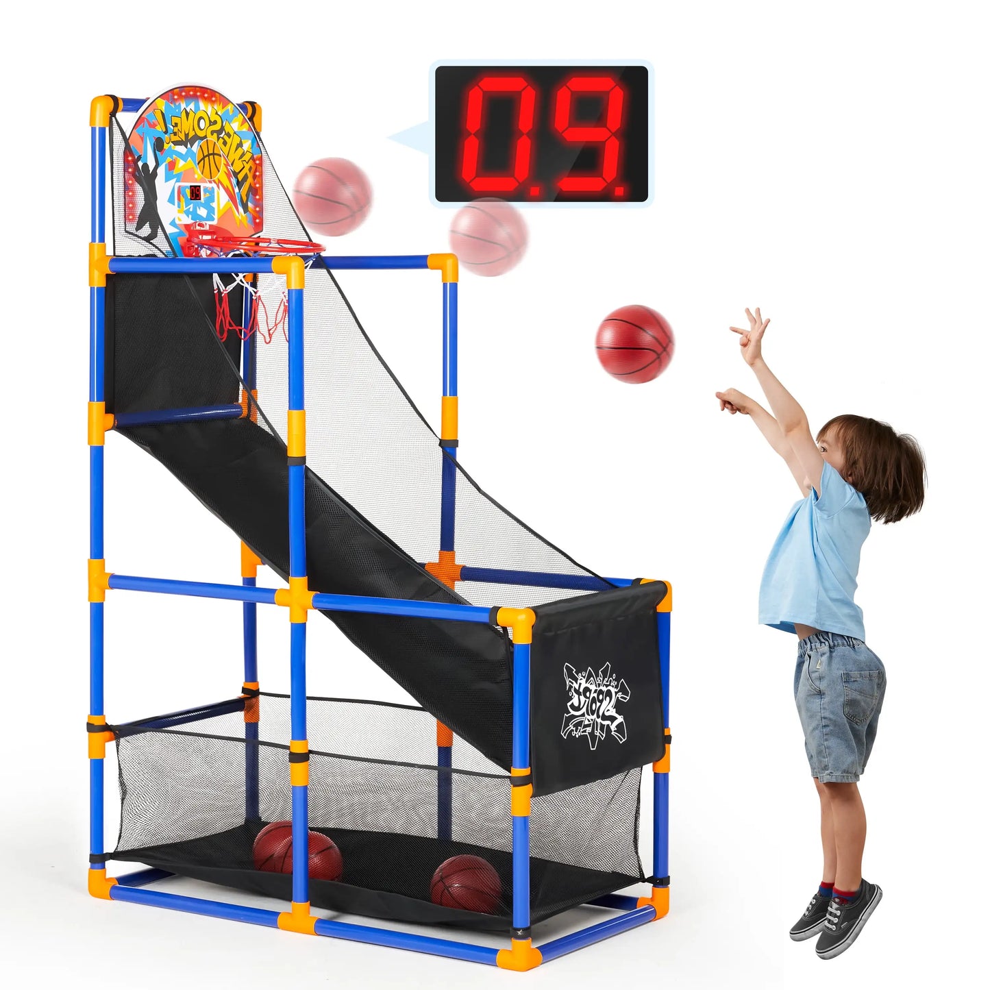 Joyfy LED Scoring Arcade Basketball Game Deluxe Stand