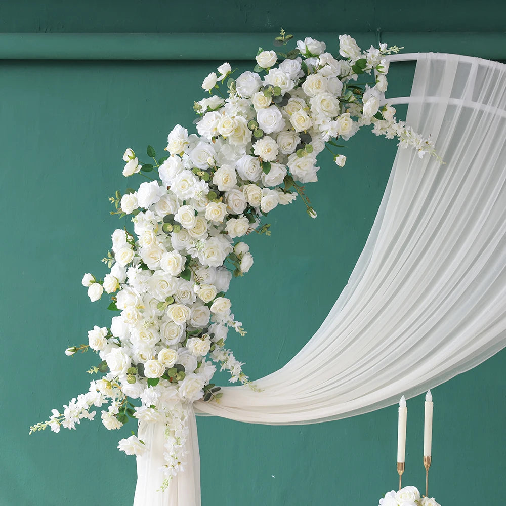 Rose Eucalyptus Artificial Flower Arrangement for Baby Shower Backdrops