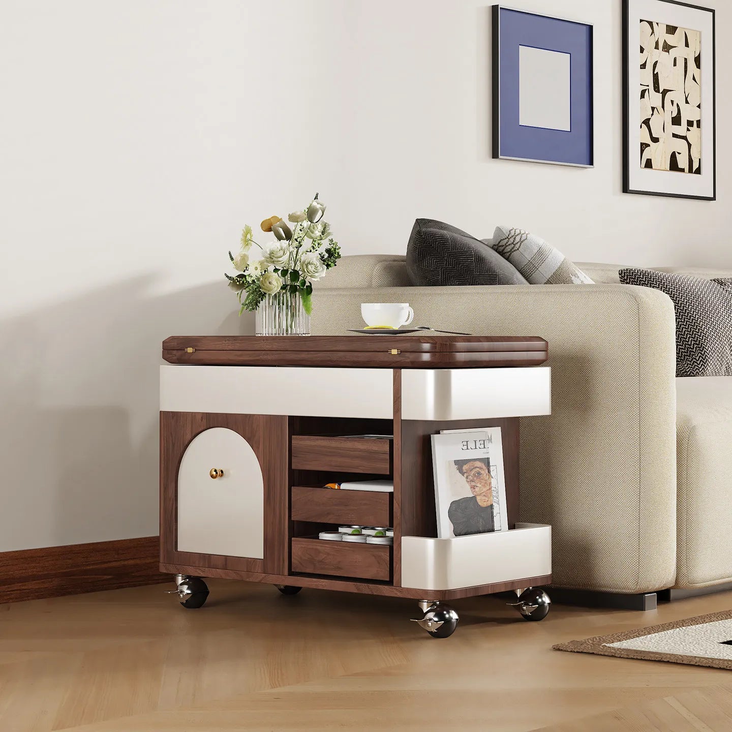 OMGD Luxury Lift Coffee Table for Modern Living Room