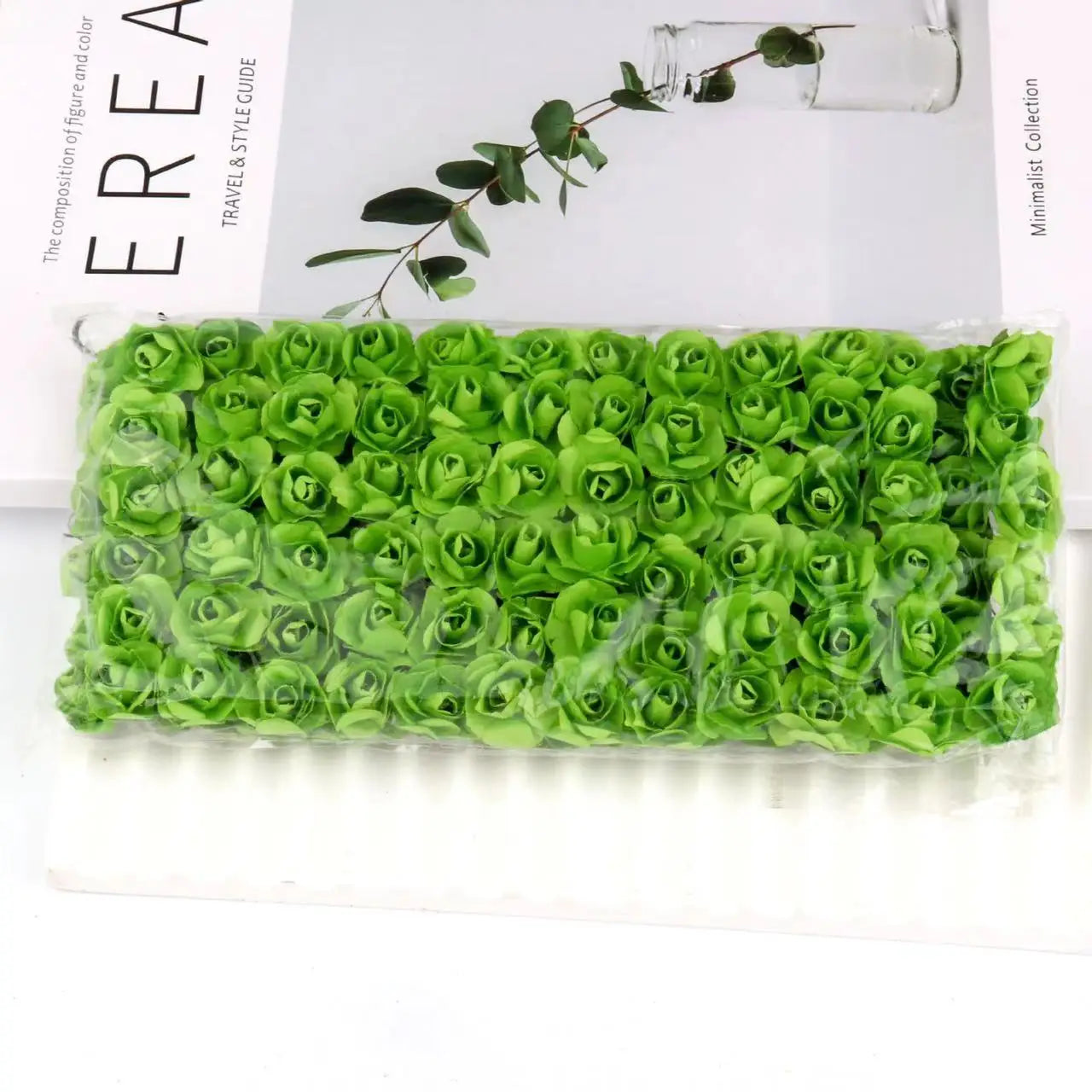 Artificial Paper Rose Bouquet For Scrapbooking And Wedding Decor