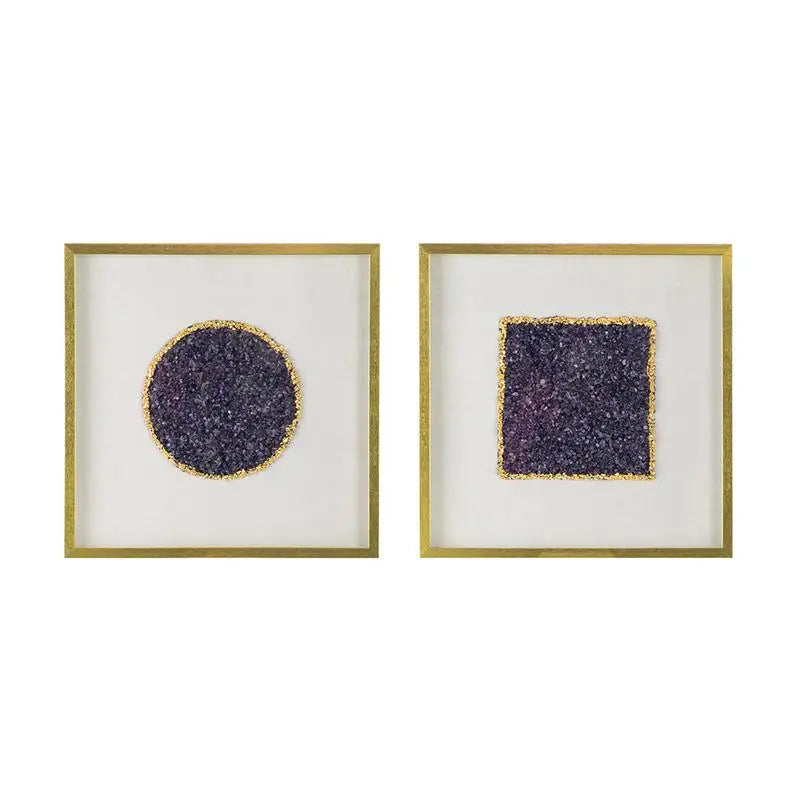 Premium Paper Shadow Box Wall Decor Crystal Accent