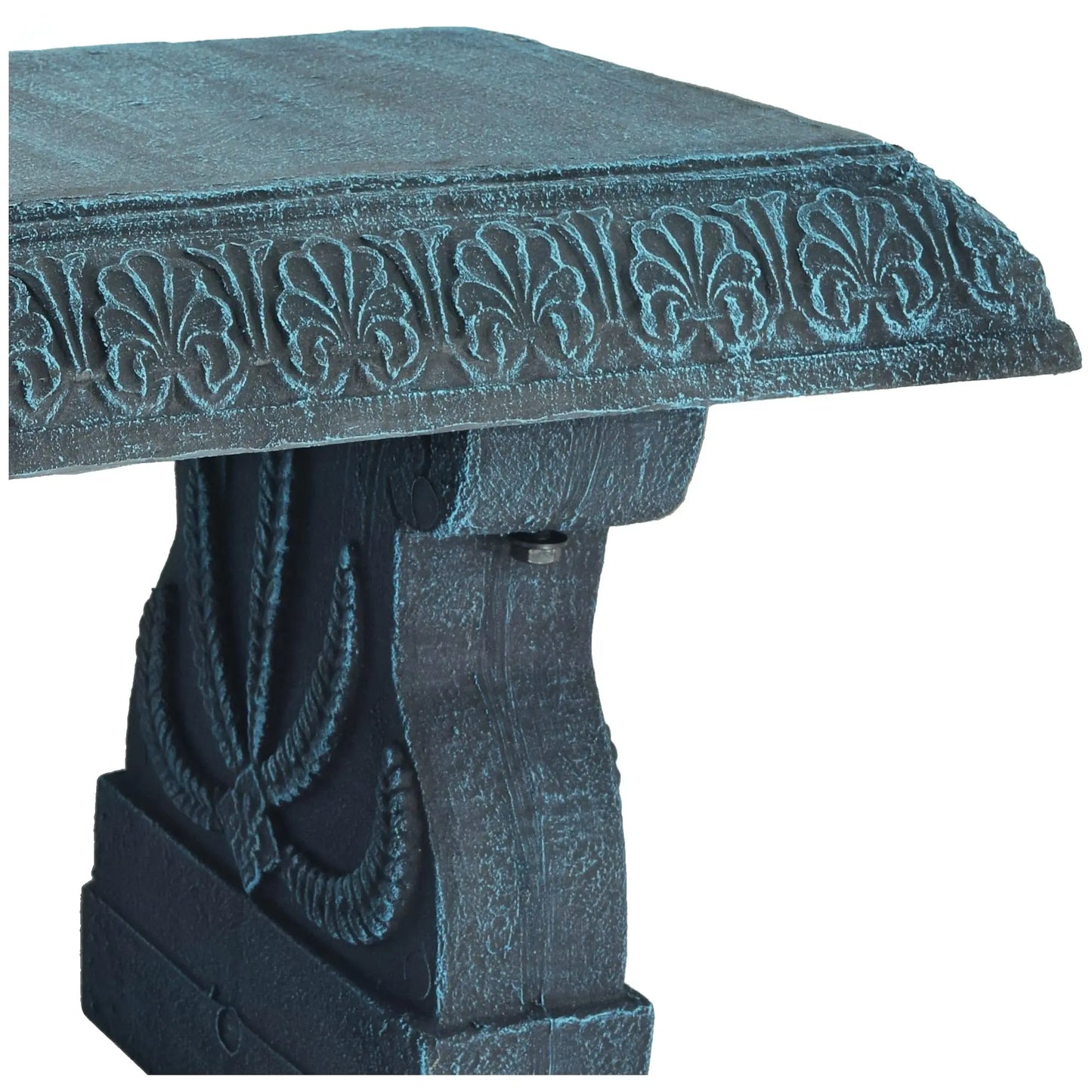 Outdoor Fiberclay Garden Bench for Patio and Park Lightweight