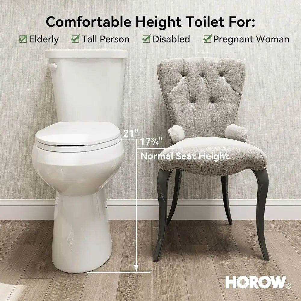 Ukmj 21 Inch Extra High Rough In El Two Piece Toilet