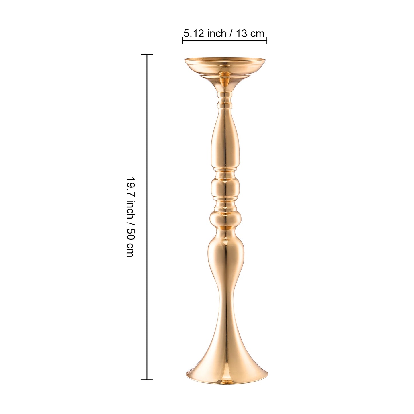 Crystal Wedding Flower Stand Metal Centerpiece Vase