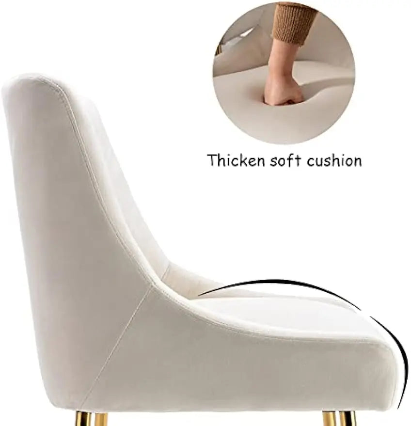Ticify Modern Velvet Upholstered Dining Chairs Set Guest