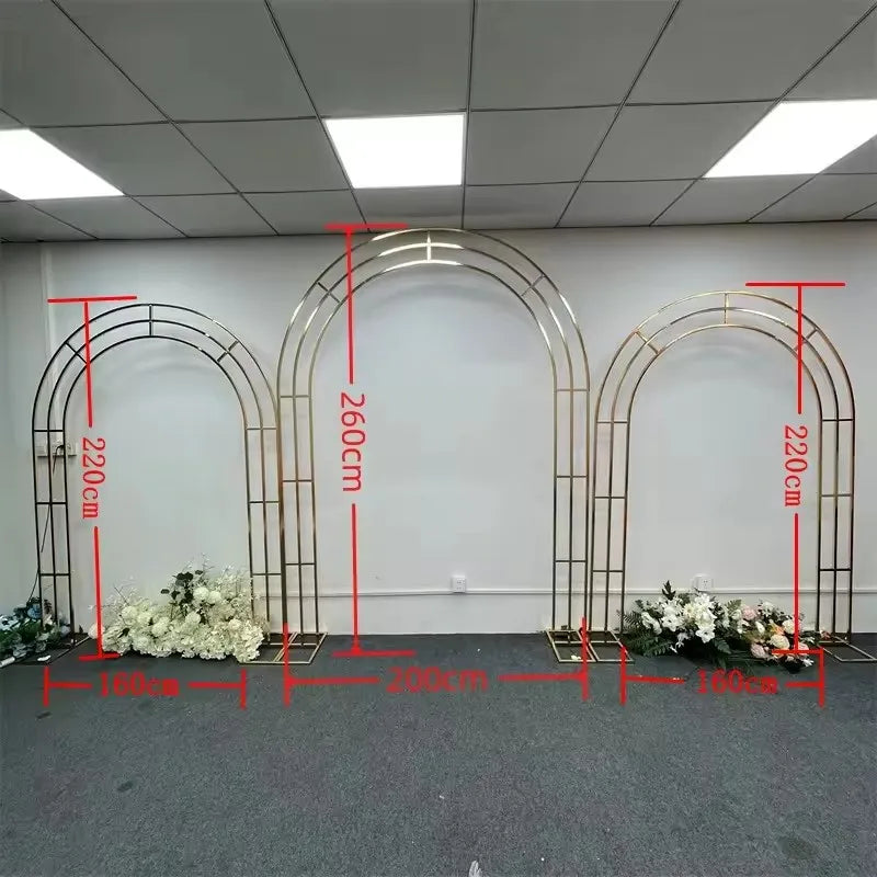 Stainless Steel Wedding Arch Stand Balloon Backdrop