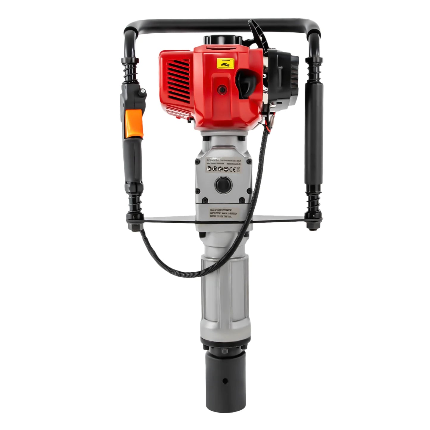 1900W 52cc Gas Powered T Post Driver with Vibration Absorbing Springs