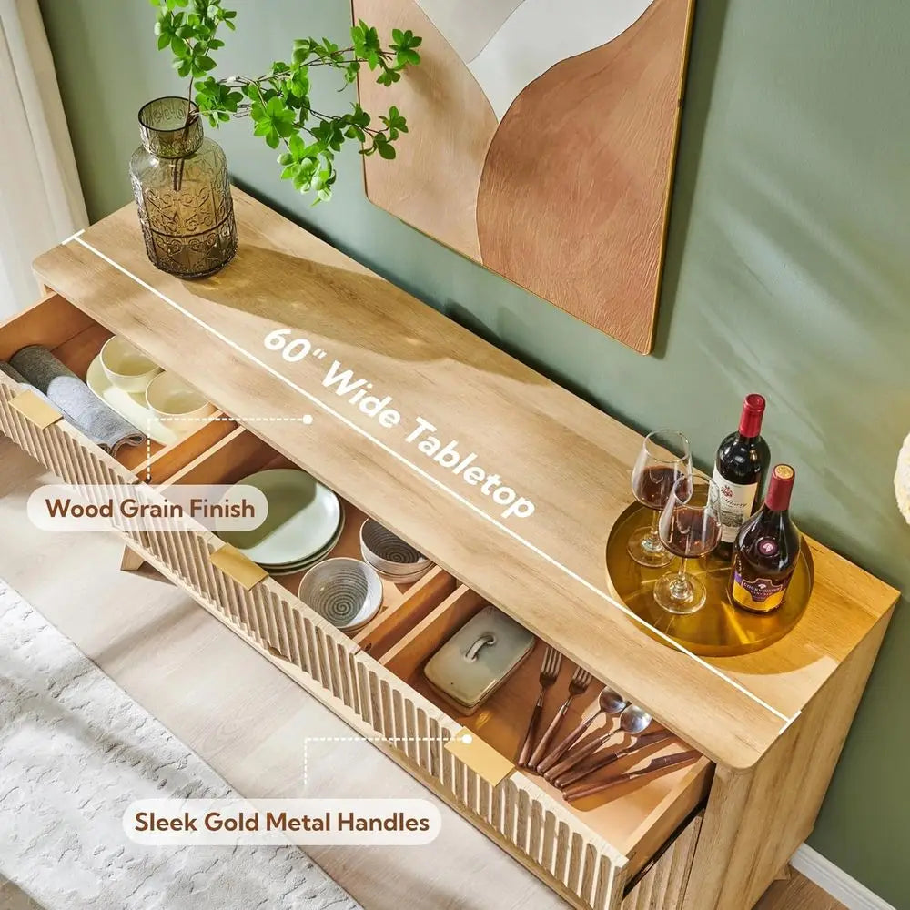 Premium Wine Bar Cabinet And Sideboard With Ample Storage