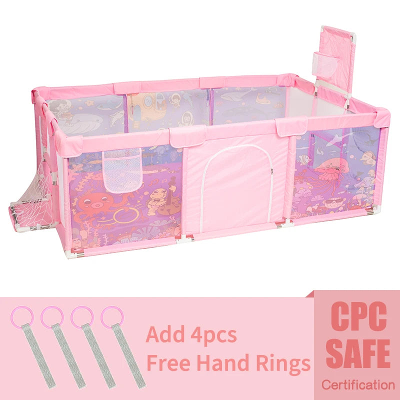 IMBABY Child Playpen and Basketball Fence Safety Barrier