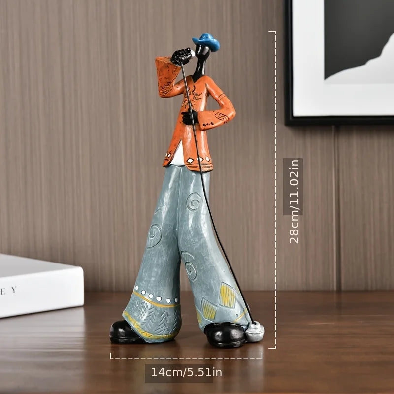 Hign-concerned Resin Band Statue For Living Room Decor
