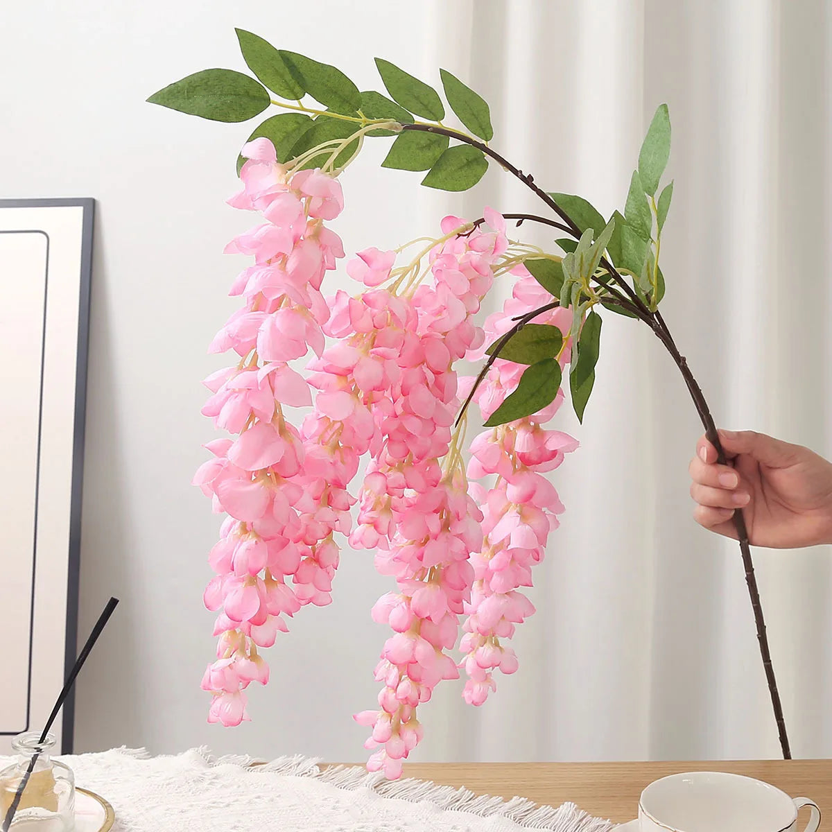CHENAO CN Giant Wisteria Artificial Flowers Hanging Garland