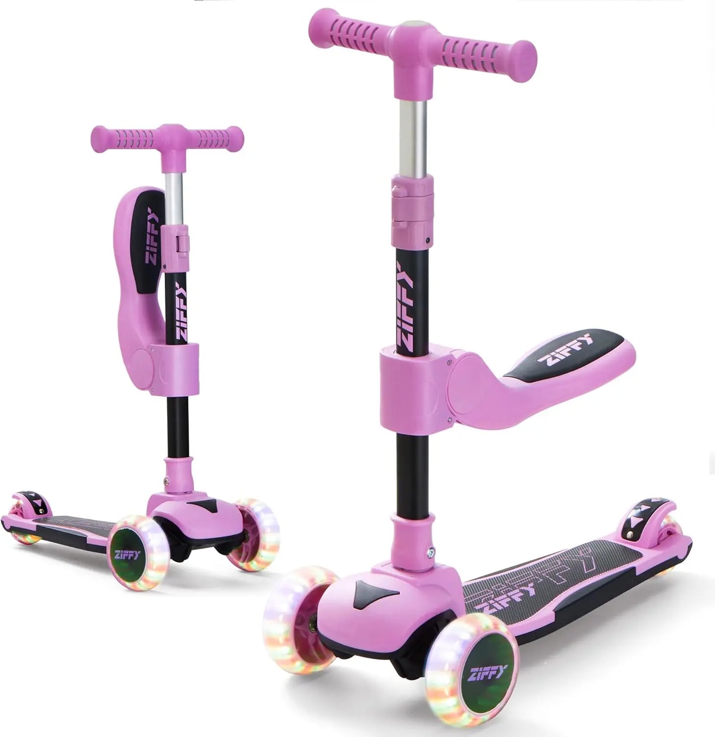 Joyfy Two In 1 ToddlersandKids Scooter Three Wheel LED